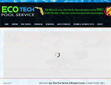 Tablet Screenshot of ecotechpoolservice.com